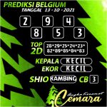 ANGKA BELGIUM 13 OKT 2021