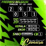 ANGKA BELGIUM 31 OKT 2021