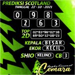 ANGKA SCOTLAND 22 OKT 2021